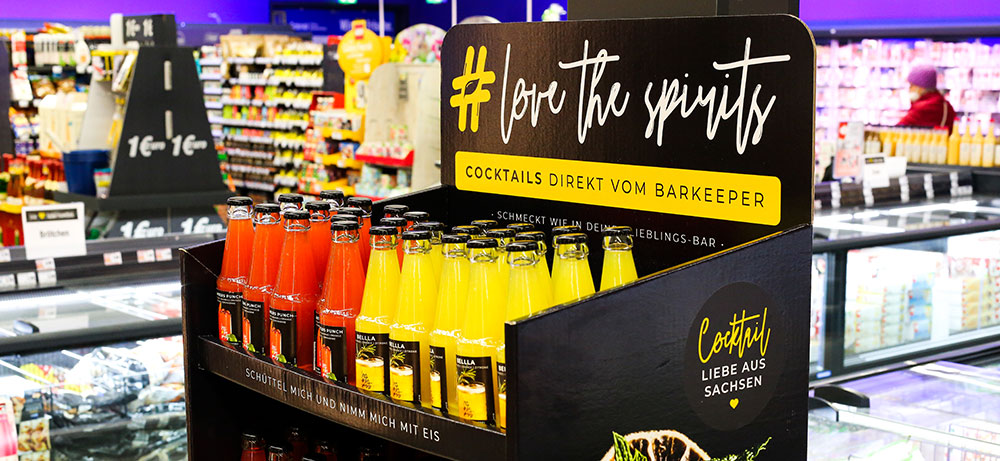 Love the Spirits Cocktails im Einzelhandel - bei Edeka, Simmel, Marktkauf, Getränkewelt uvm.