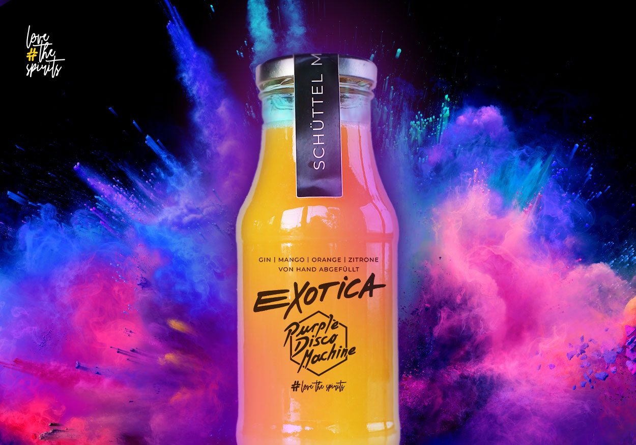 Branded Cocktails: Purple Disco Machine Releaseparty für neues Album Exotica - Love the Spirits - Cocktails direkt vom Barkeeper